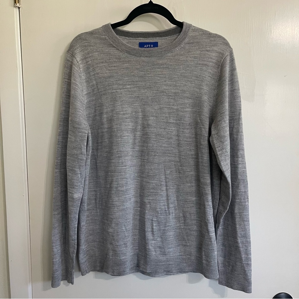 Apt. 9 Women’s Gray Crewneck Sweater Size L